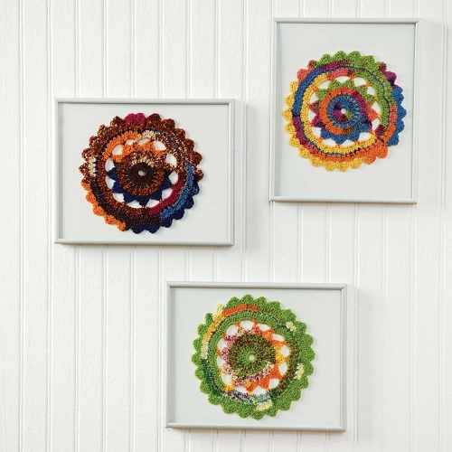Colorful Crochet Doilies