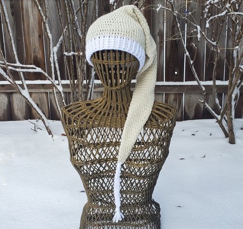 Extra Long Tailed Elf Hat Free Crochet Pattern