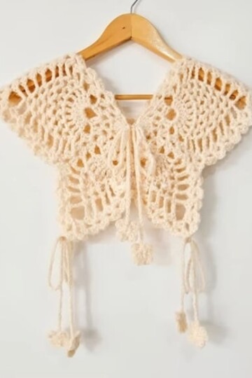 6 Crochet Butterfly Bolero Free Patterns