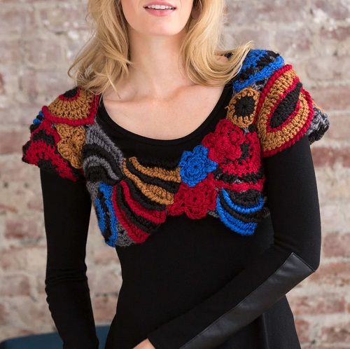 Free Crochet Freeform Cropped Topper Pattern