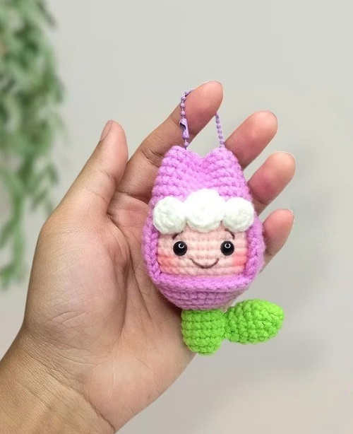 Easy Tulip Doll Keychain