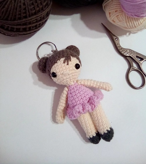 Lullaby Doll Keychain
