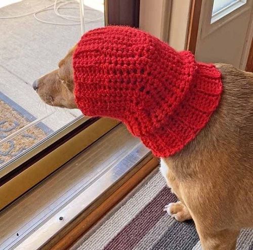 Little Red Doggie Snood