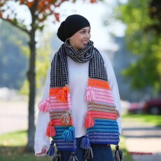 13 Tasseled Scarf Free Crochet Patterns